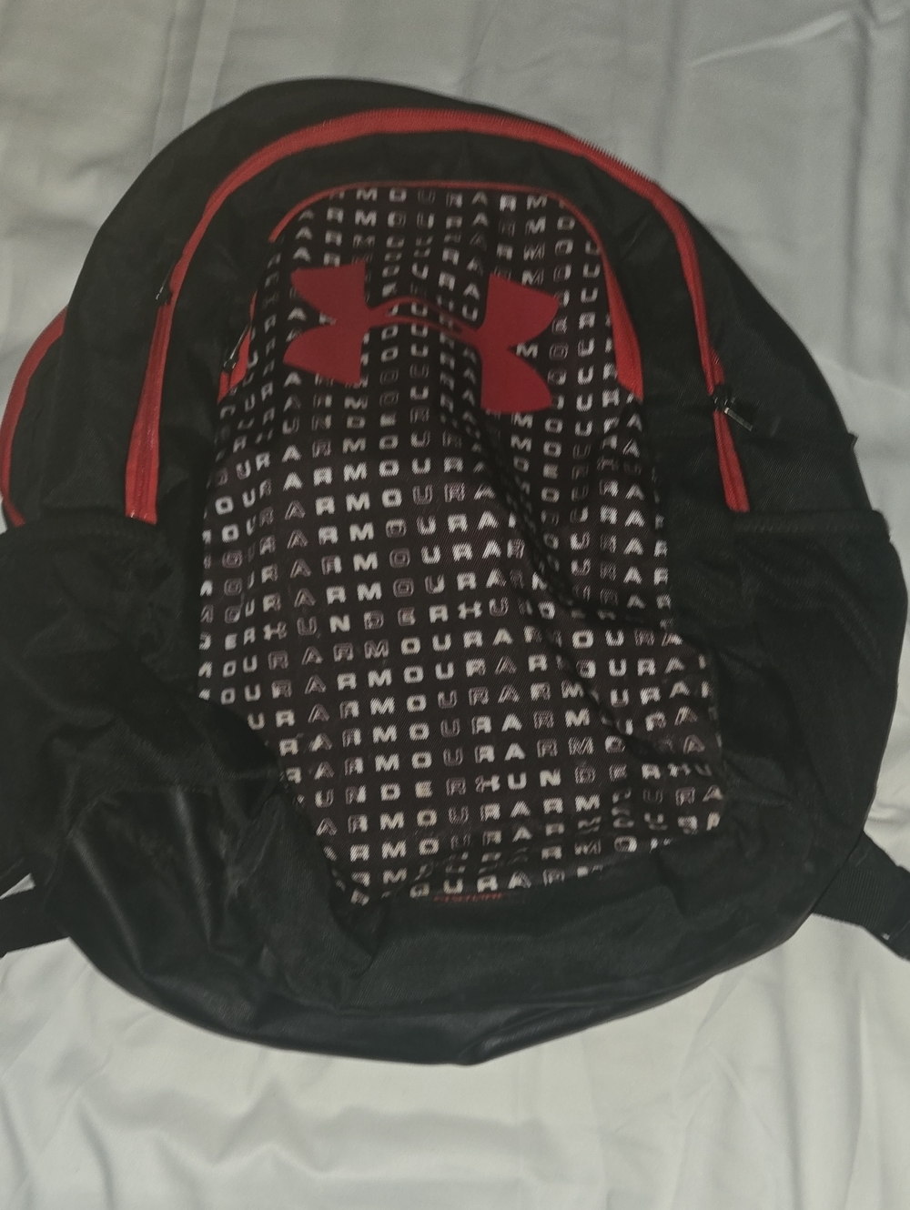 Under Armour Black and Red Logo Men's Backpack